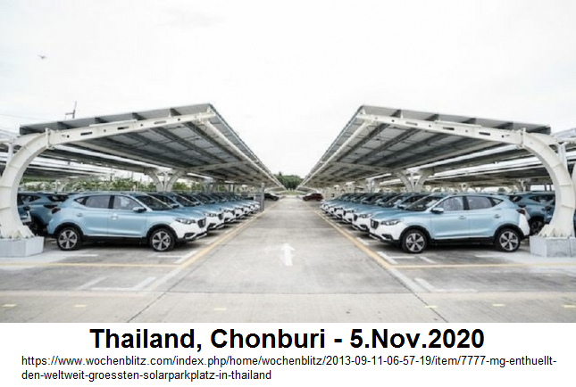 Solar parking lot in Chonburi
                          (Thailand)