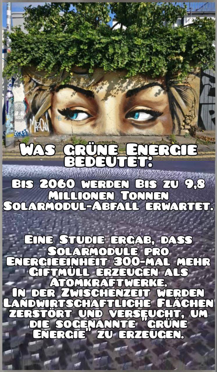 5.6.2025: Bis 2060 werden bis zu 9,8
Millionen Tonnen Solarmodul-Abfall erwartet -
reiner Giftmüll 5.6.2025: Bis 2060 werden
bis zu 9,8 Millionen Tonnen Solarmodul-Abfall
erwartet - reiner Giftmüll