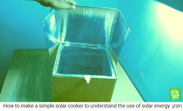 el reflector se coloca en la caja solar