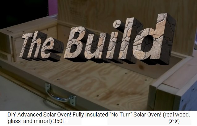 The super solar oven, the construction in
                  detail