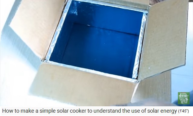 La caja solar est� completamente forrada