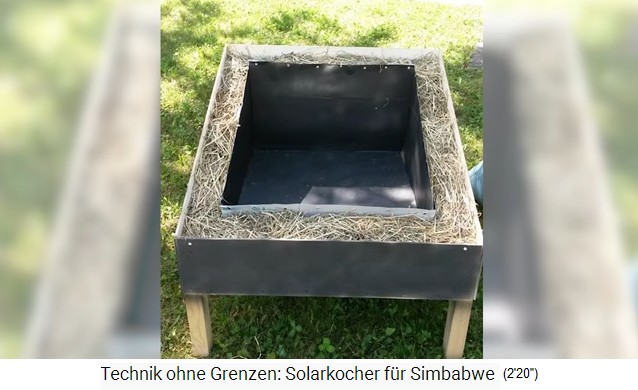 El material aislante de la
                  caja solar tambi�n est� disponible en �frica