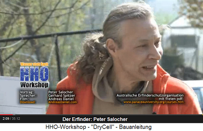 Erfinder Peter Salocher beim Vortrag