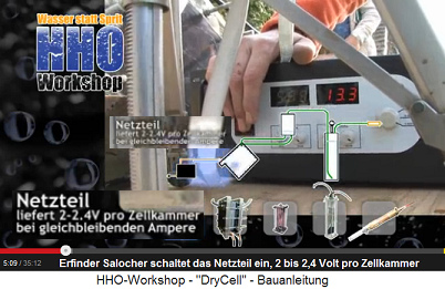 Das Netzteil - pro Zellkammer werden 2
                          bis 2,4 Volt ben�tigt