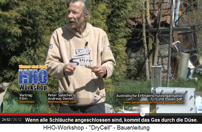 Nun sind alle Apparaturen mit
                            Schl�uchen verbunden - fehlt noch die
                            Gasd�se