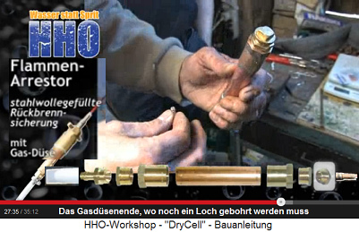 Gasdüsenende, wo ein Loch
reingebohrt wird Gasdüsenende, wo ein Loch reingebohrt
wird