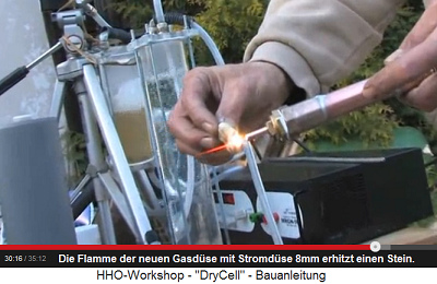 Auch die
Gasdüse mit einer Stromdüse von 0,8mm erhitzt
einen Stein Auch die Gasdüse mit einer Stromdüse von
0,8mm erhitzt einen Stein