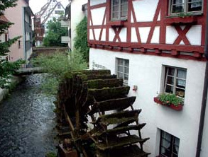 Mill wheel in Ulm, Germany