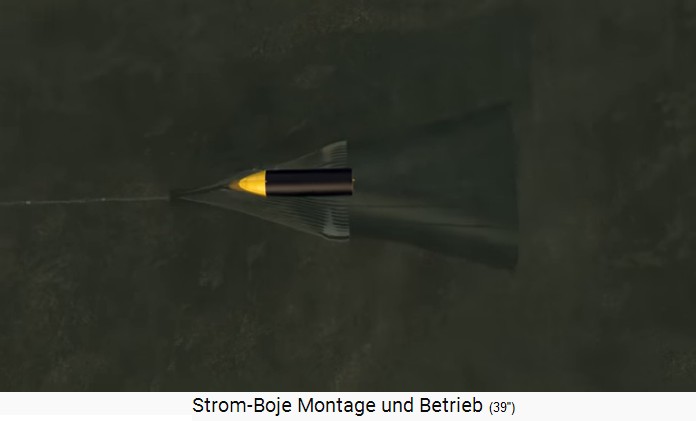 Die trichterförmige Stromboje von Fritz
                            Mondl von 2017, Sicht von oben