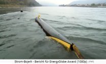 The stream buoy
                winning model is installed in the Danube, behind a
                marker buoy