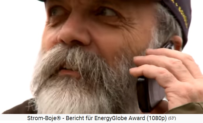 Pioneer Fritz Mondl on the cell phone