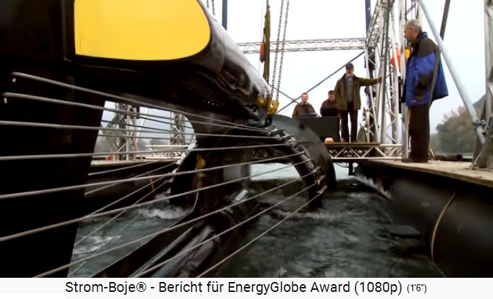 A stream buoy
                prototype, here is the model with the best electricity
                production