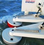 Wellen-Pumpkraftwerk "Wave
                                Star" in D�nemark, Nahaufnahme der
                                Schwimmer