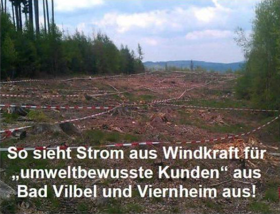 Windradschneise in Bad
                              Vilbel+Viernheim (Deutschland) für den Bau
                              eines Giga-Windrads im September 2019