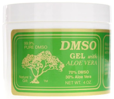 DMSO with aloe vera = gel against
                  joint pain with skin care