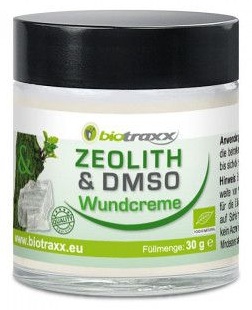 DMSO combinado con zeolita + hierbas =
                crema para heridas