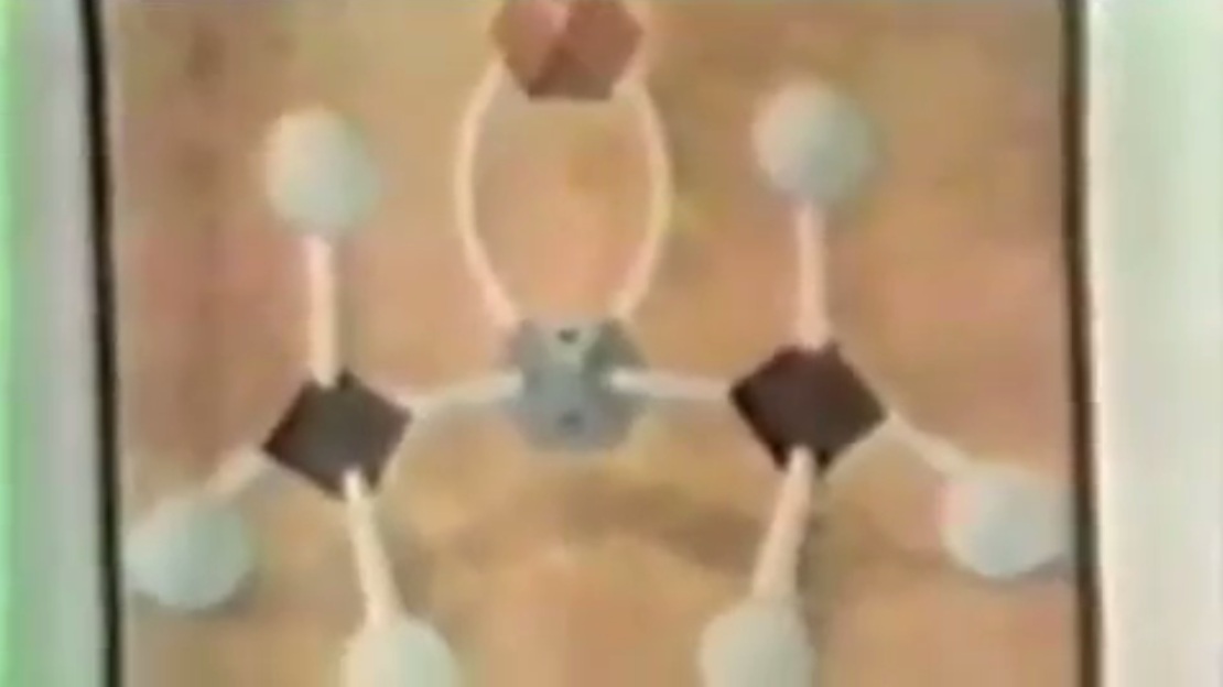 DMSO, die chemische Struktur h�ngt an der Wand