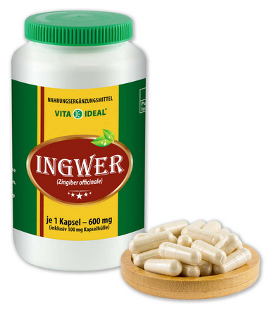 Ingwerkapseln
              mit Fl�schchen