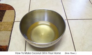 There is pure coconut oil