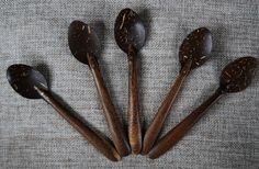 Coconut
                  spoon half coconut shell