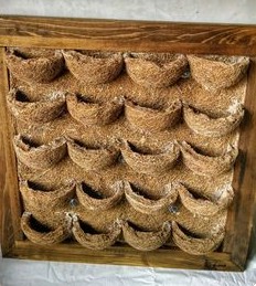 Vertical gardens made of coco fiber
                  scaffolding 01