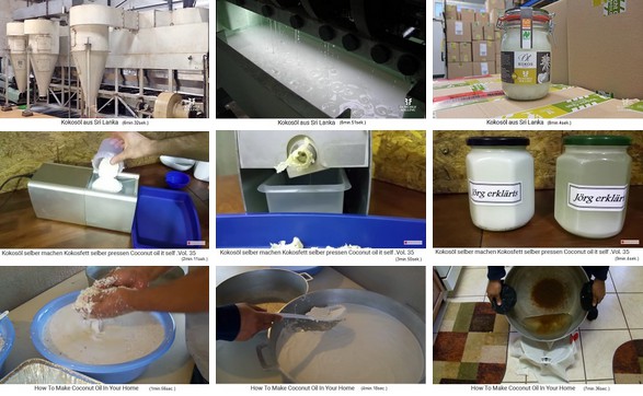 Production of coconut oil - coconut
                              oil production