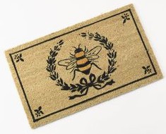 alfombrilla de fibra de coco con un dise�o
                  de abeja