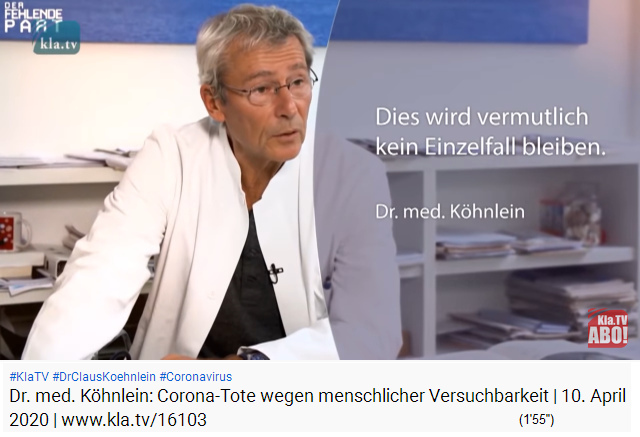 Dr. K�hnlein:
                  Corona19-Patienten sterben an den
                  Pharma-Pillen-Cocktails