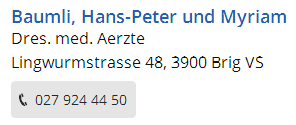 Hans-Peter Baumli,
                              Impft�ter in Brig (Schweiz)