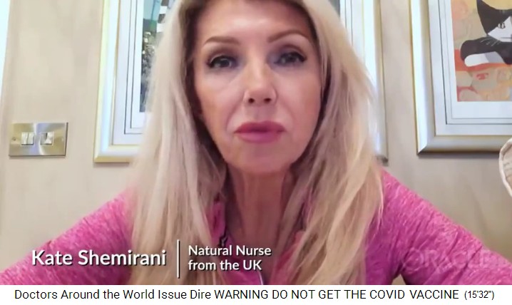 Dr. Kate Shemirani, Krankenschwester in
                England (GB)