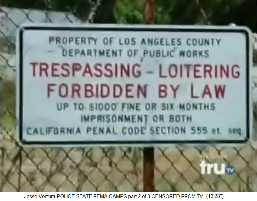 "USA" mit
                  KZ-Warnschild: Betreten und Herumlungern verboten,
                  1000 Dollar oder / und 6 Monate Gef�ngnisstrafe
                  m�glich