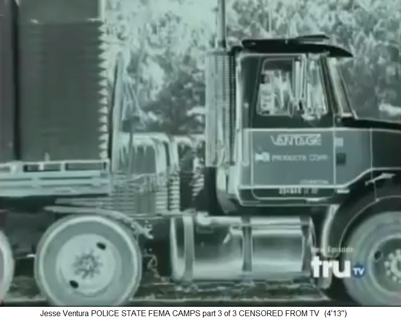 Madison (Georgia), Sarglager
                  mit Lastwagen "Vantage"