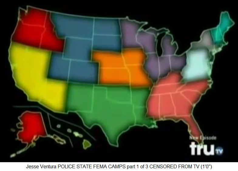 Karte der "USA"
                  mit 10 Gef�ngnisdistrikten