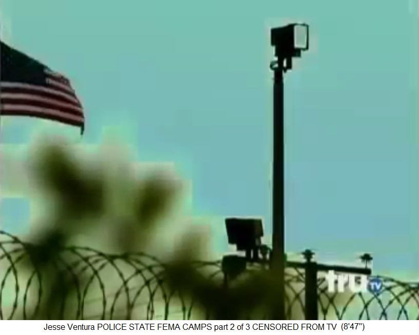 Polizeistaat mit KZs mit
                  Stacheldraht und Lautsprechern