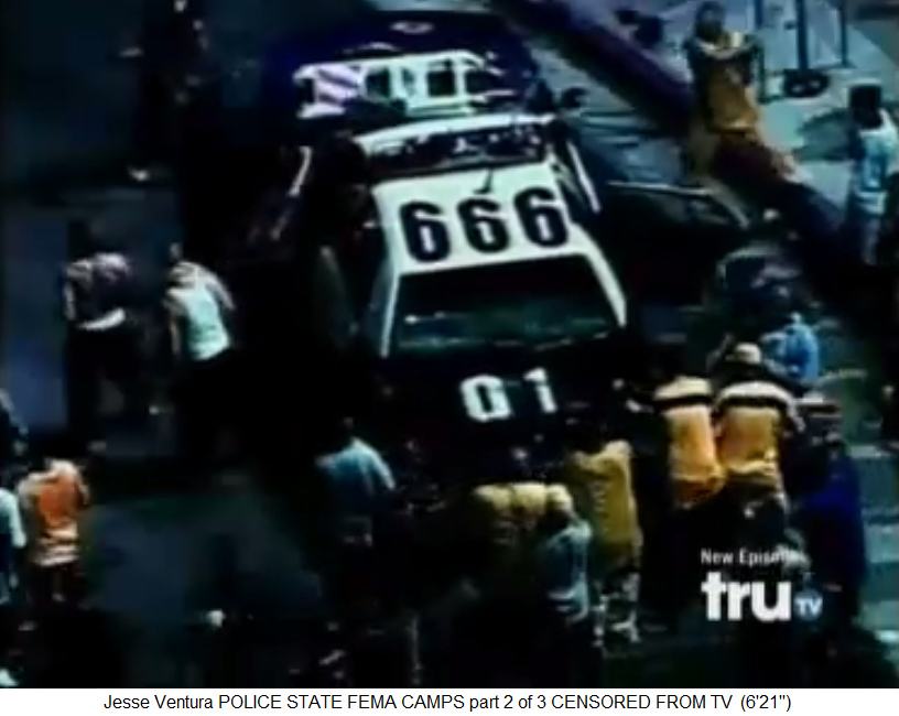 Angriff auf ein Polizeiauto mit der Nummer 666