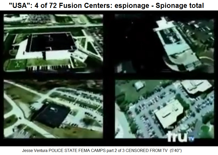 Terror-Staat "USA": Hier
                  sind 4 Fusion Centers der "USA" von 72 - sie
                  spionieren, was sie wollen, und zerst�ren dabei, was
                  sie wollen