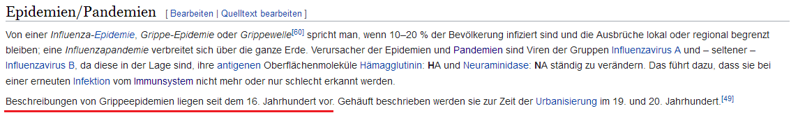 Grippeepidemien werden seit dem 16. Jh.
beschrieben - es ergibt sich klar, dass Viren seit
dem 16.Jh. gezielt gestreut werden Grippeepidemien werden seit dem 16. Jh.
beschrieben - es ergibt sich klar, dass Viren seit
dem 16.Jh. gezielt gestreut werden