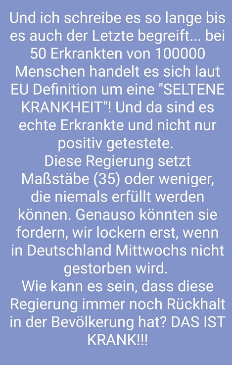 Gem�ss EU-Recht
                  ist eine Krankheit mit Inzidenz unter 50 eine seltene
                  Krankheit