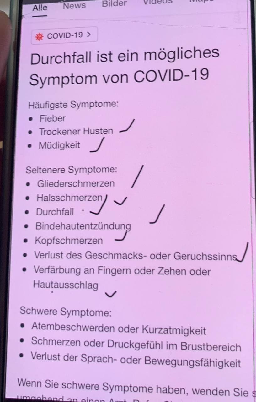 GENimpfung sch�tzt NICHT vor Corona in der
                  Schweiz 24.9.2021: Symptome wie die Liste sagt