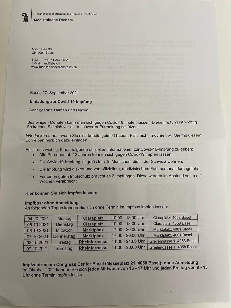 GENimpfwerbung Kanton Basel-Stadt
10.10.2021: Der Kantonsarzt findet die tödliche
GENimpfung wichtig GENimpfwerbung Kanton
Basel-Stadt 10.10.2021: Der Kantonsarzt findet die
tödliche GENimpfung wichtig