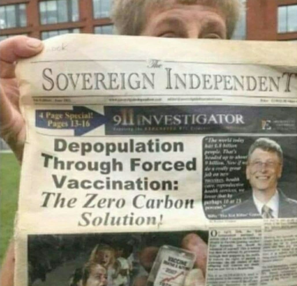 T�ter Bill Gates ("USA") 25.12.2021:
                    Schon seit 2011 wird der Massenmord mit Entv�lkerung
                    durch Zwangsimpfung vorbereitet