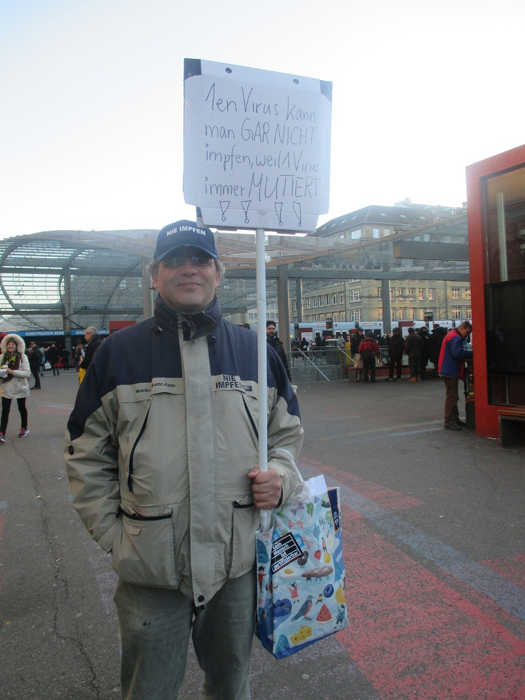 Plakat "1en Virus kann man gar nicht
impfen" Plakat "1en Virus kann man gar
nicht impfen"