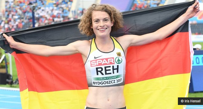 Alina Reh in Polen 2017 holt
                  Silber über 5000m bei der U23-EM