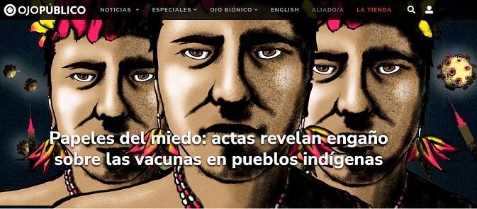 Protestbriefe der Ureinwohner in Peru von 2021:
Ureinwohner lehnen die SCHLANGENGIFTimpfung ab Protestbriefe der Ureinwohner in Peru von 2021:
Ureinwohner lehnen die SCHLANGENGIFTimpfung ab