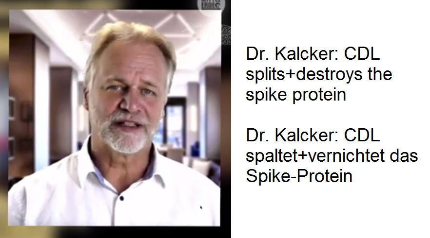 Peru 21.9.2022: Dr. Kalcker
                                        meint, CDL leitet auch die
                                        Spikeproteine aus: Ausleitung
                                        von Spike-Proteinen