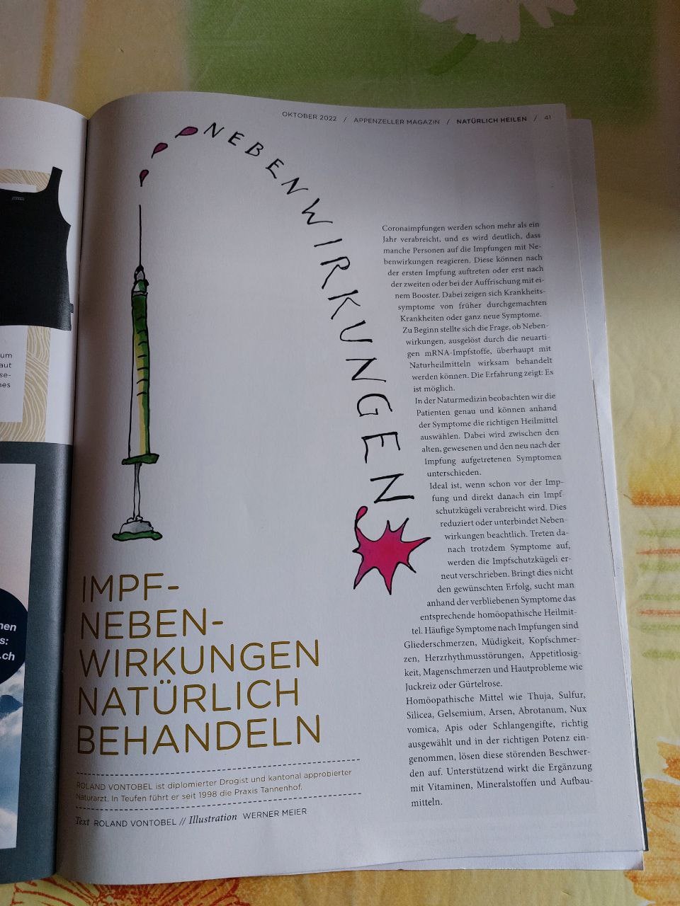 Hom�opathie gegen "Coronaimpfung"
                        7.10.2022 03