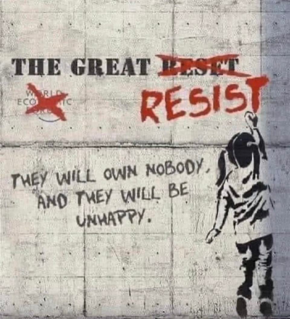 26.10.2023: The great
                            Resist + they will be unhappy