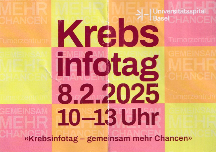 Basel am 6.2.2025: macht
                  Krebs-Heil-Propaganda - ohne die
                  "Coronaimpfung" als Ursache zu nennen