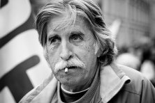 Franzose mit Zigarette, Paris 2007