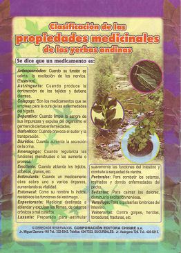 Rev�s de "Plantas que curan" de
                          la edici�n Chirre, Lima